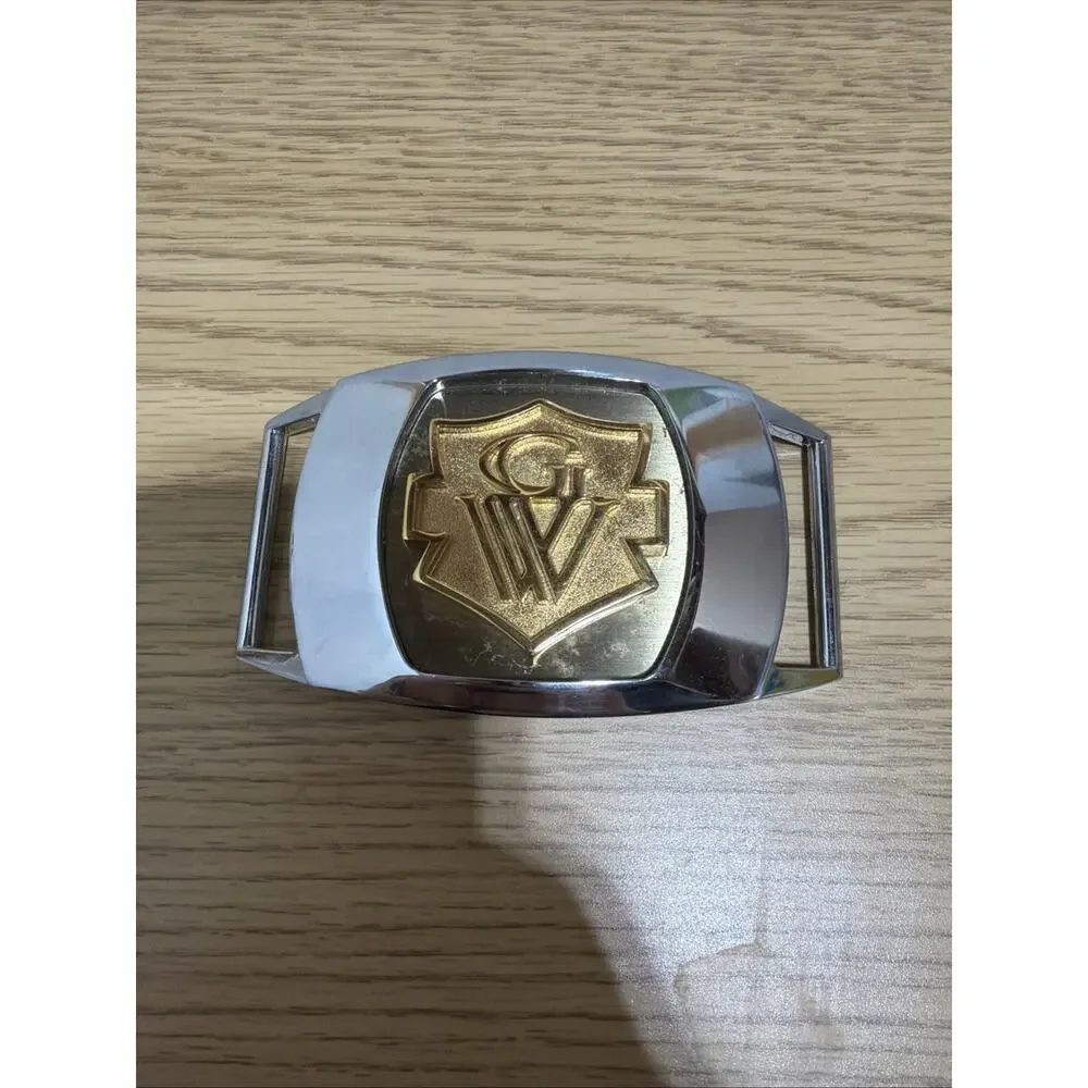 Big Heavy Vintage 1970s Honda Gold Wing Motorcycle Logo Belt Buckle